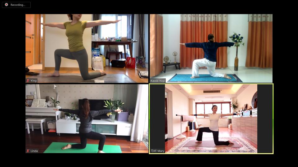 Yoga practice in india